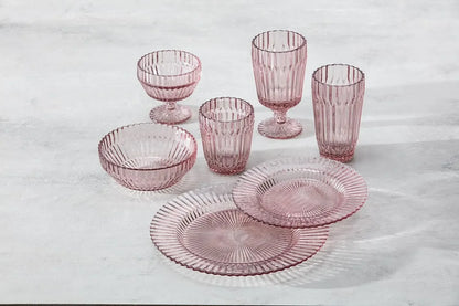 12-piece Transparent Glass Dinnerware Set