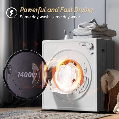 Electric Compact Front Load Tumble Laundry Dryer