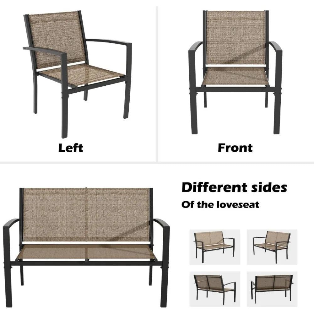 4-Piece Patio Furniture Set Table/Chair