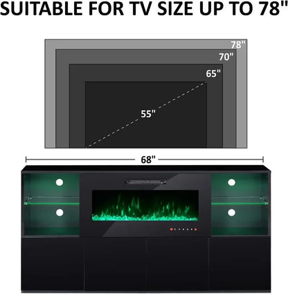 68'' Fireplace TV Stand