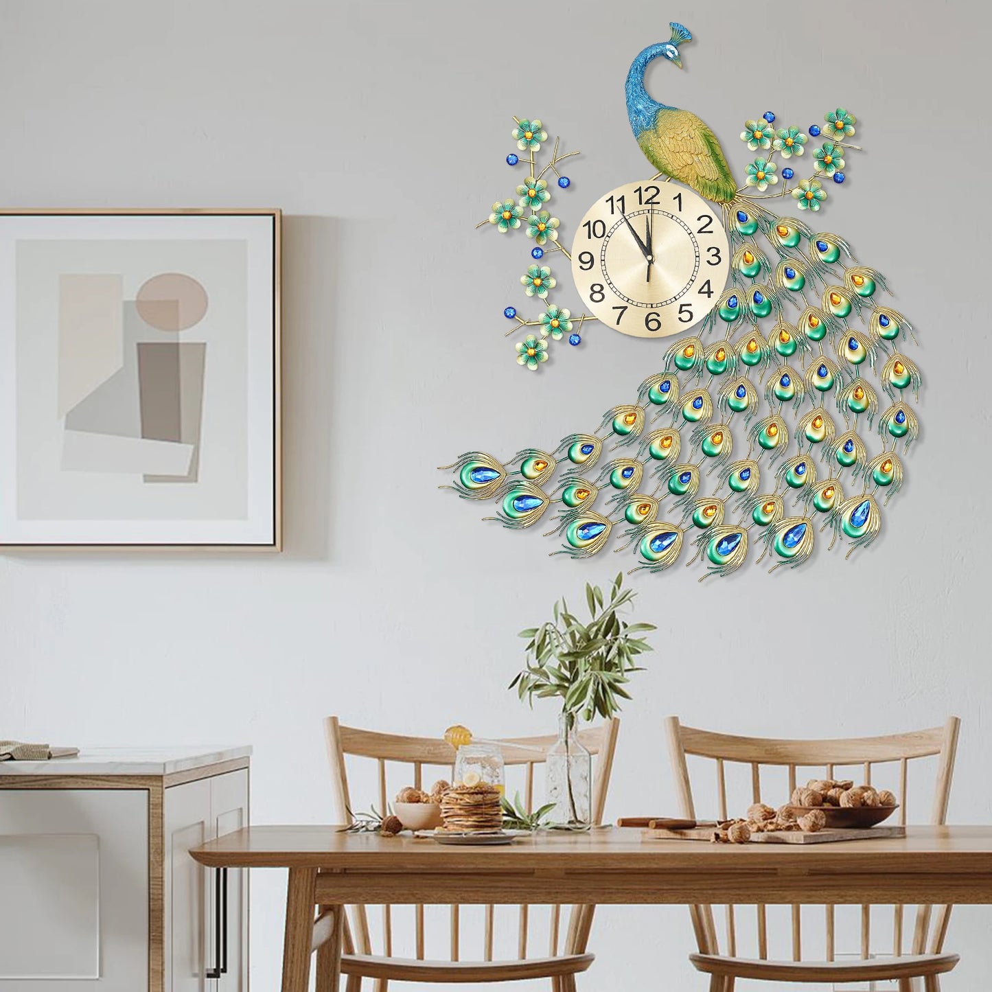 8.26'' Peacock Wall Clock