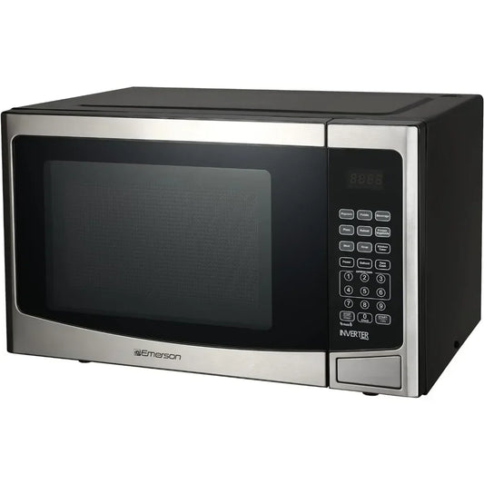 Inverter Technology Stainless Steel Countertop Microwave Oven