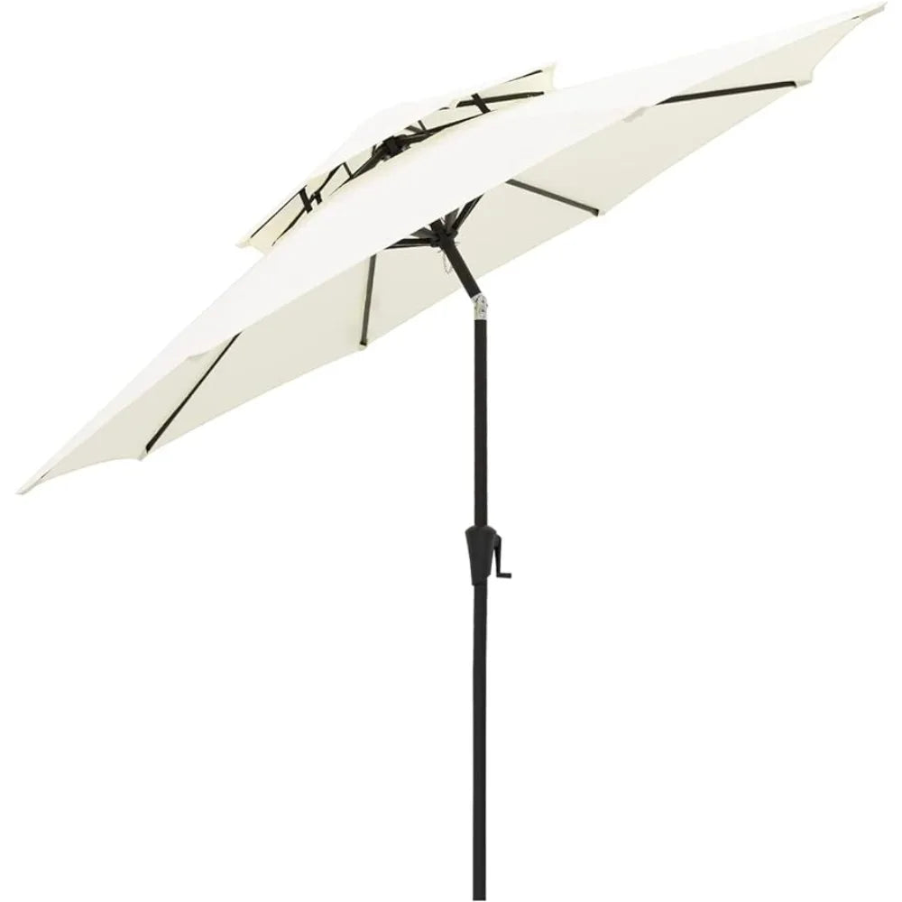 Double Top Outdoor Market Patio Table Umbrella