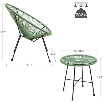 Modern Patio Furniture With Glass Top Table