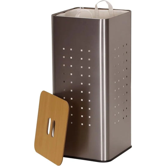 Removable Liner Bag Square Metal Laundry Hamper