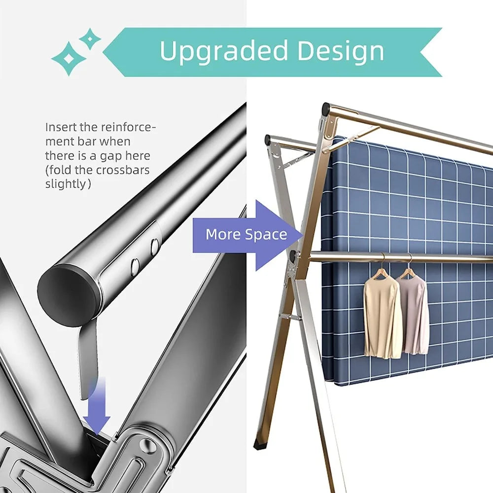 Heavy Duty Stainless Steel Laundry Drying Rack