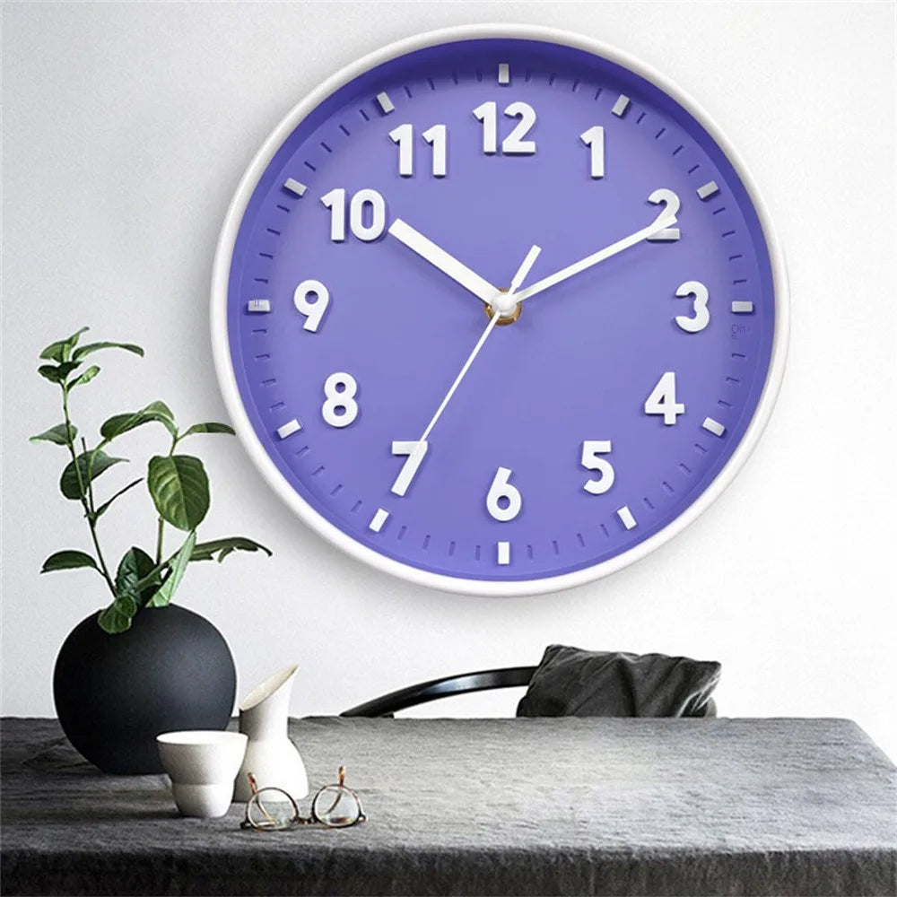 Modern Simple Wall Clock Candy Color