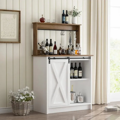 Farmhouse Coffee Bar Cabinet