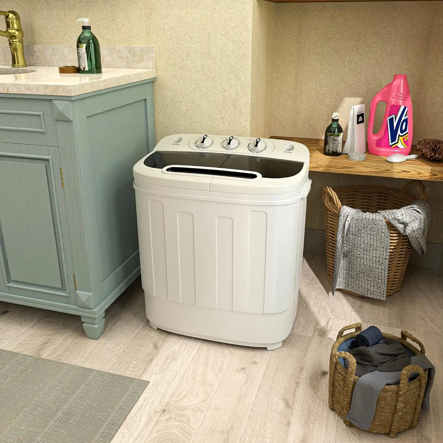 Portable Clothes Washing Machine And Dryer Combo