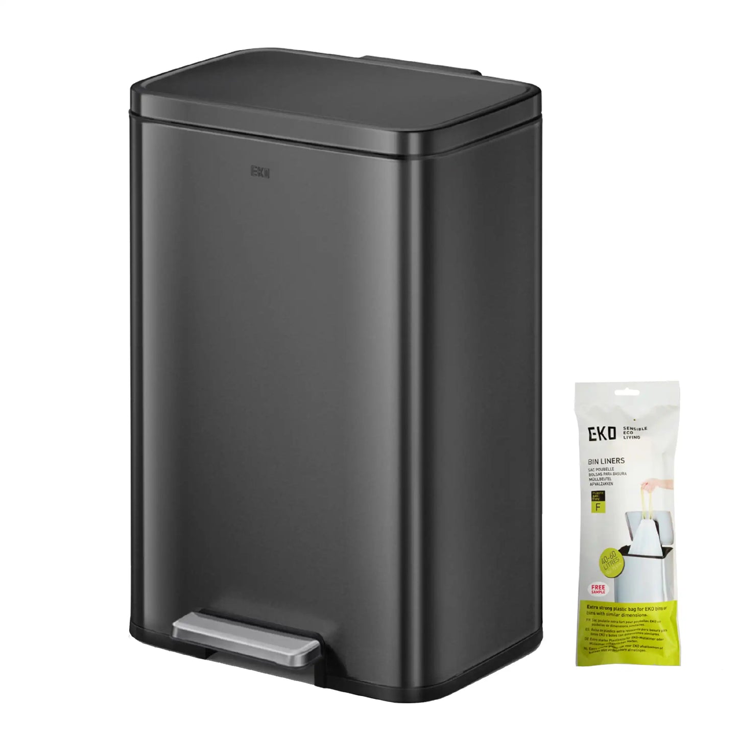 Stainless Steel Fingerprint Resistant Kitchen Trash Can