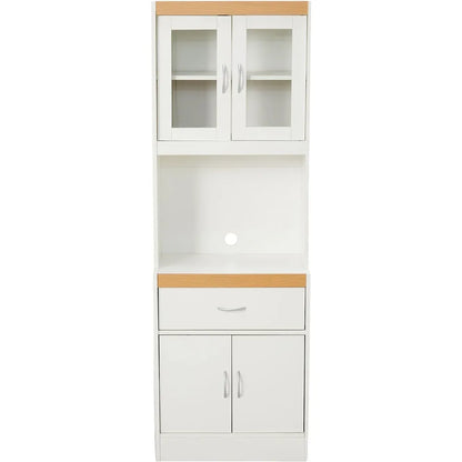 White Freestanding Utility Cupboard Kitchen Storage