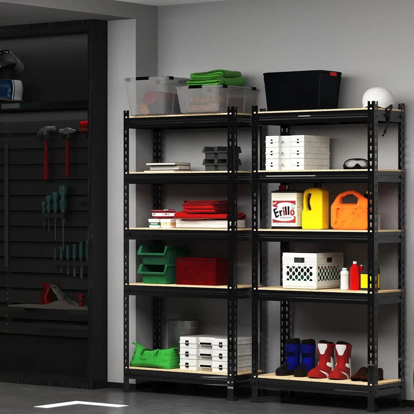 5 Tier Adjustable Garage Storage Shelving