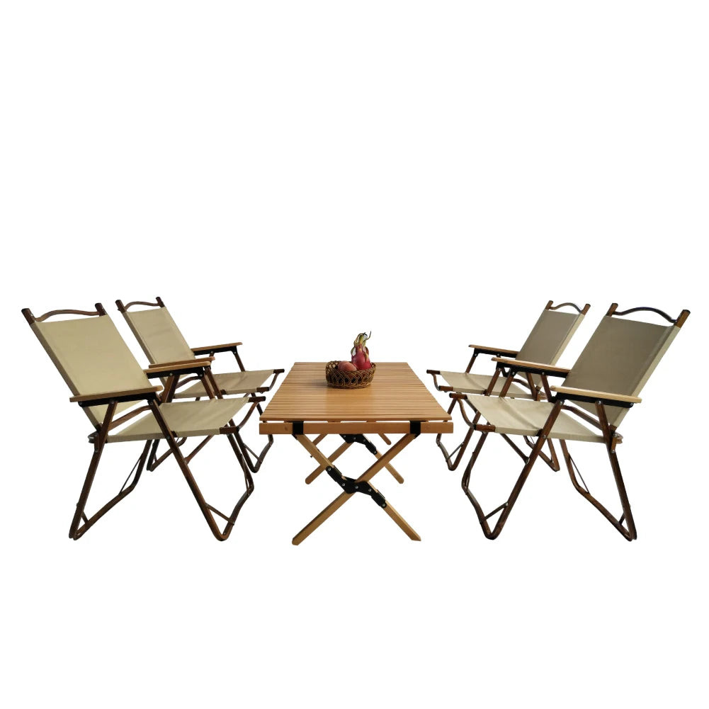 Foldable Portable Dining Table Set