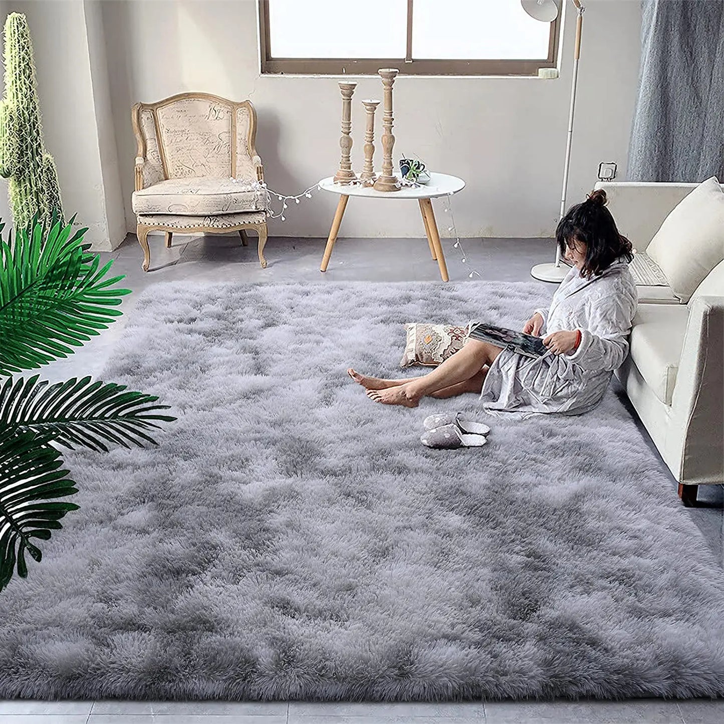 Large Area Rug Fluffy Warm Winter Carpets