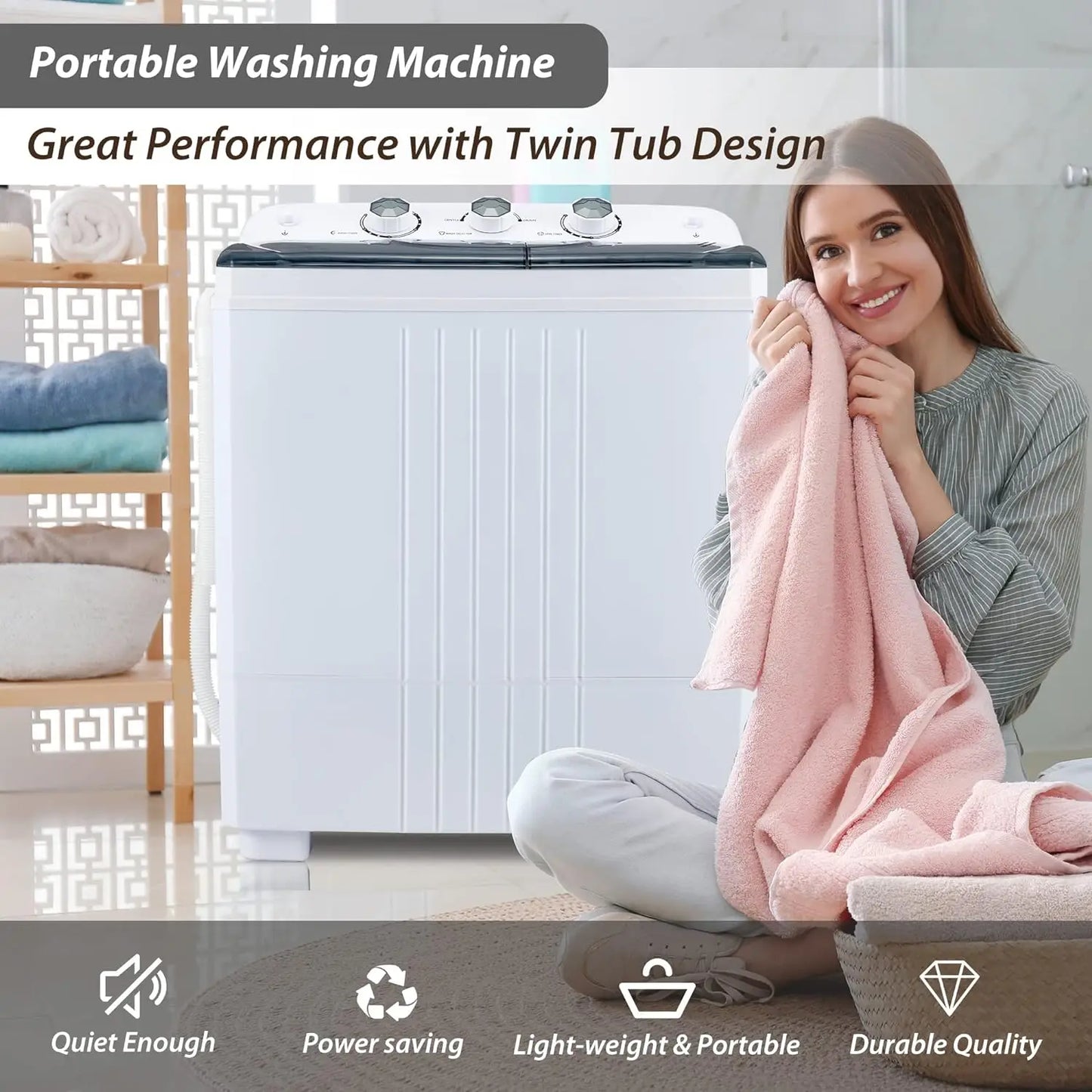 Portable Washing machine And Dryer Combo