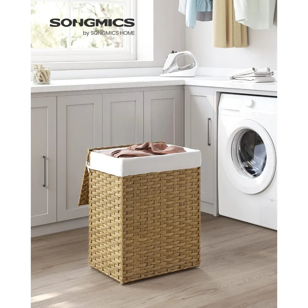 Synthetic Rattan Clothes Laundry Basket