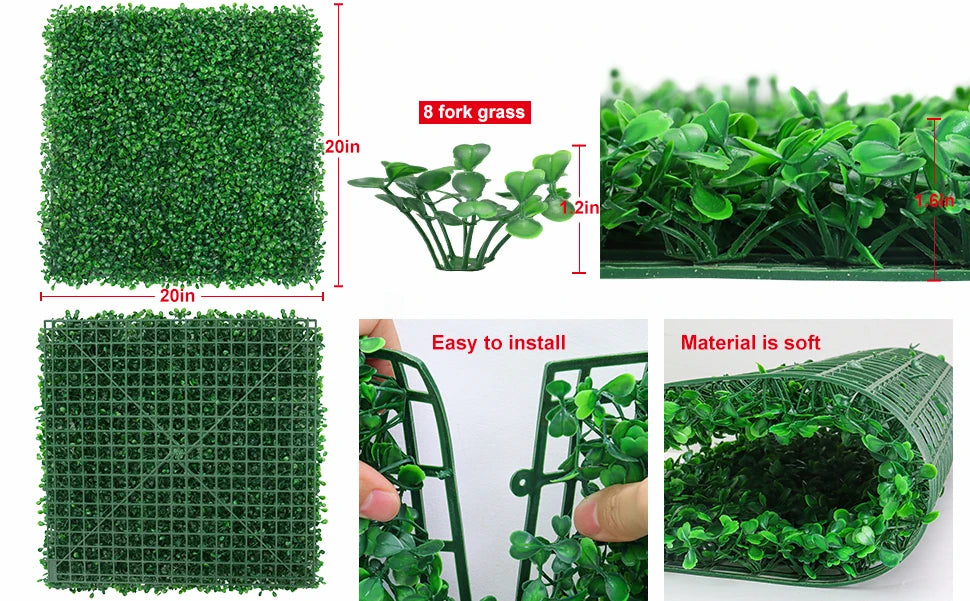 Artificial Plants Grass Wall Panel