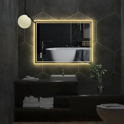 LED Backlit Mirror Bathroom Vanity