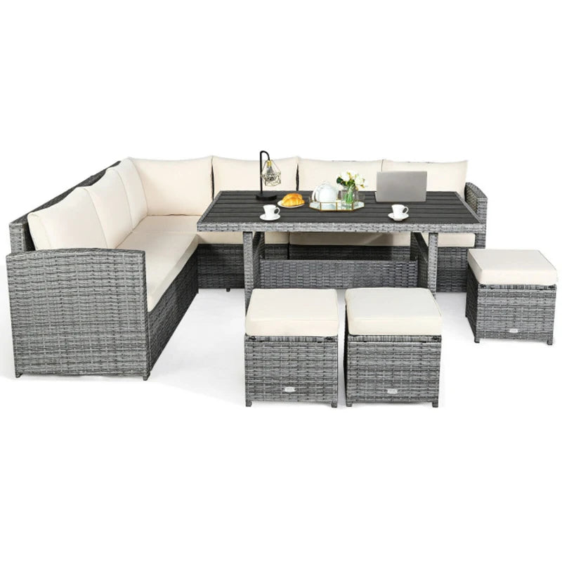 Outdoor Wicker Sectional Sofa Set