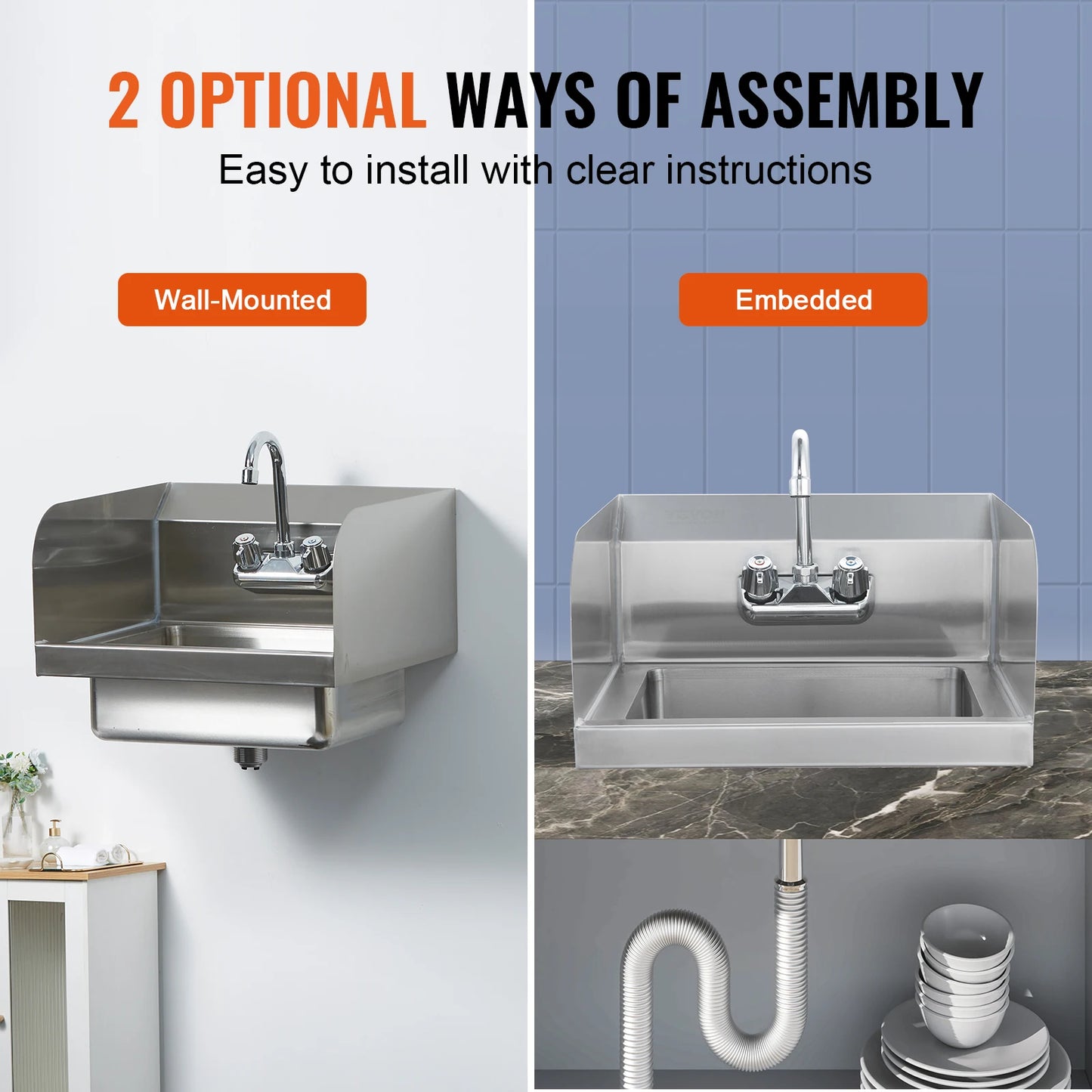 Commercial Hand Sink With Faucet