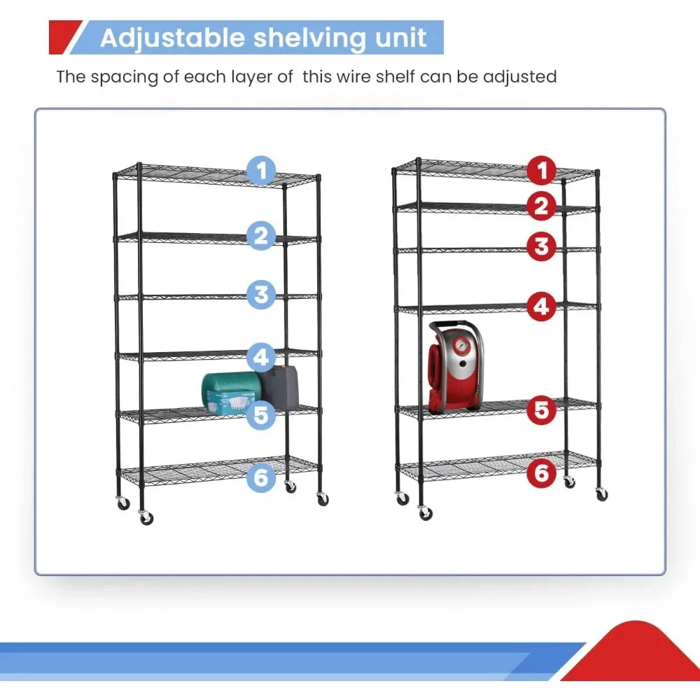 Adjustable Metal Shelf Wire Shelving Unit Storage