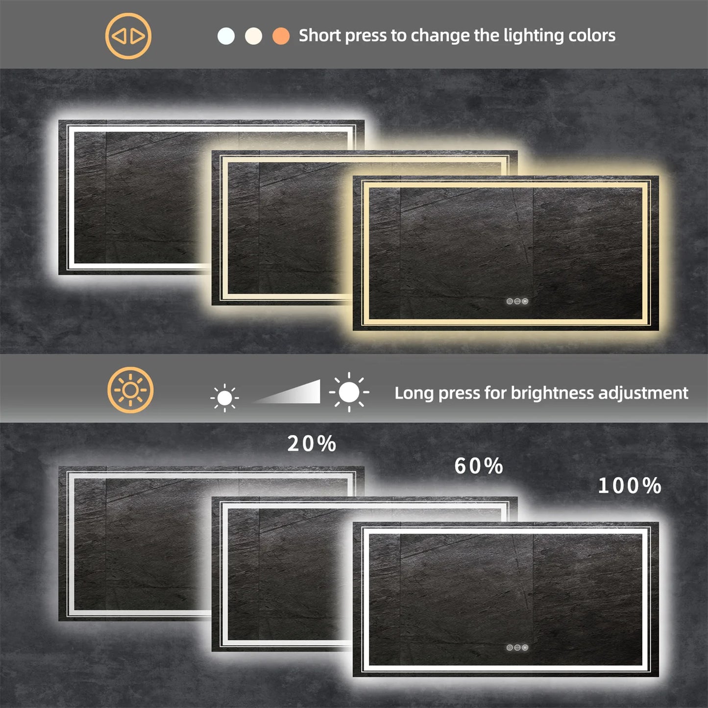 Extra Large Rectangle Bathroom Mirror