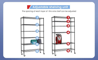 Adjustable Metal Shelf Wire Shelving Unit Storage