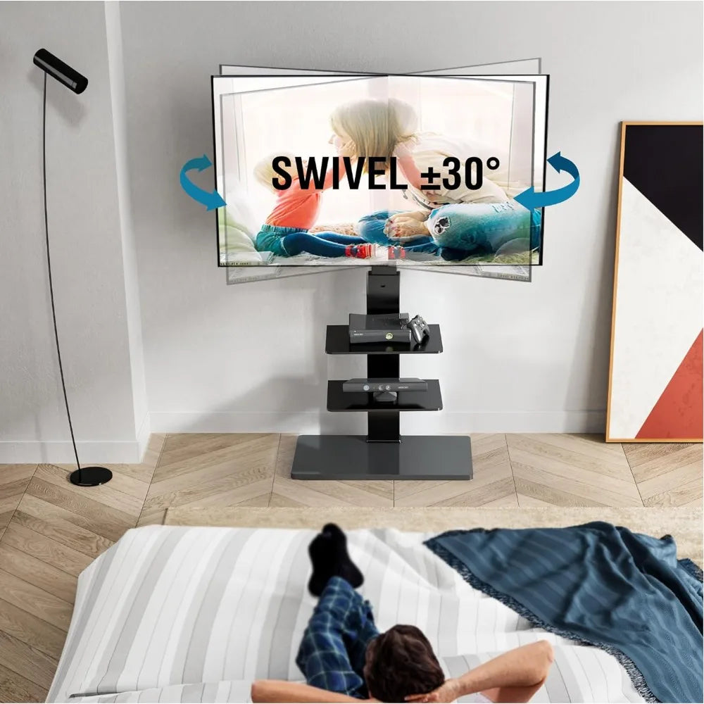 Swivel Floor TV Stand With Mount