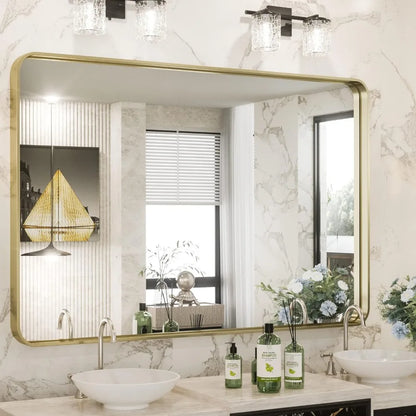 Gold Bathroom Mirror