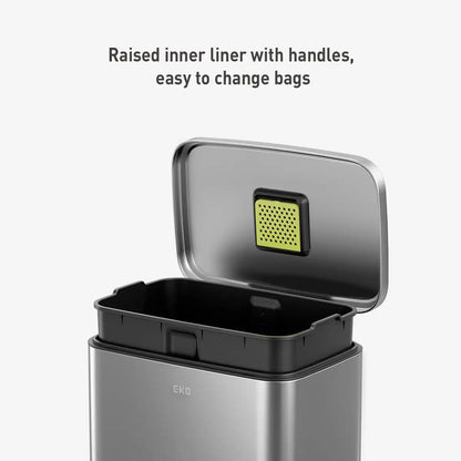 Stainless Steel Fingerprint Resistant Kitchen Trash Can