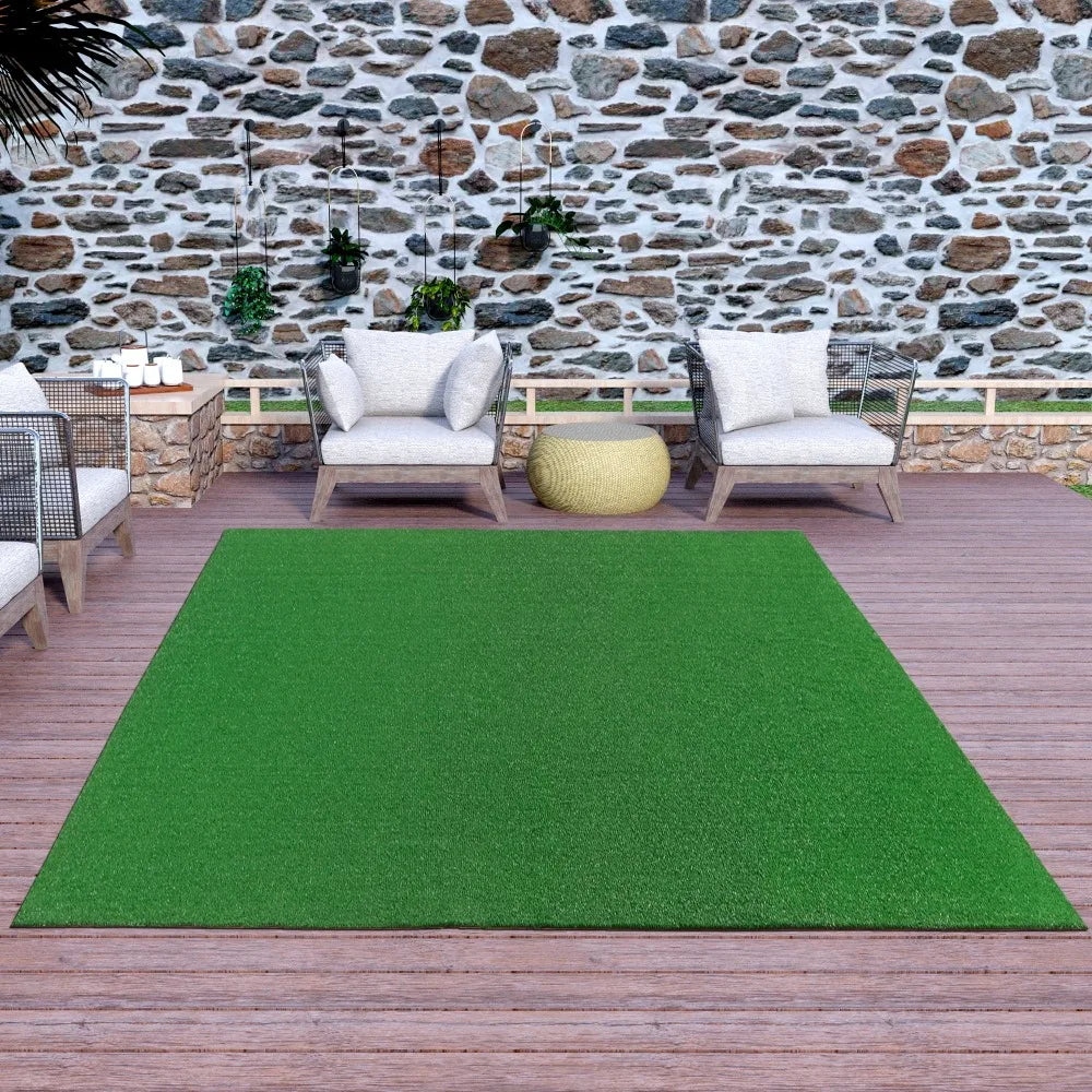 Waterproof Indoor/Outdoor Artificial Grass Rug