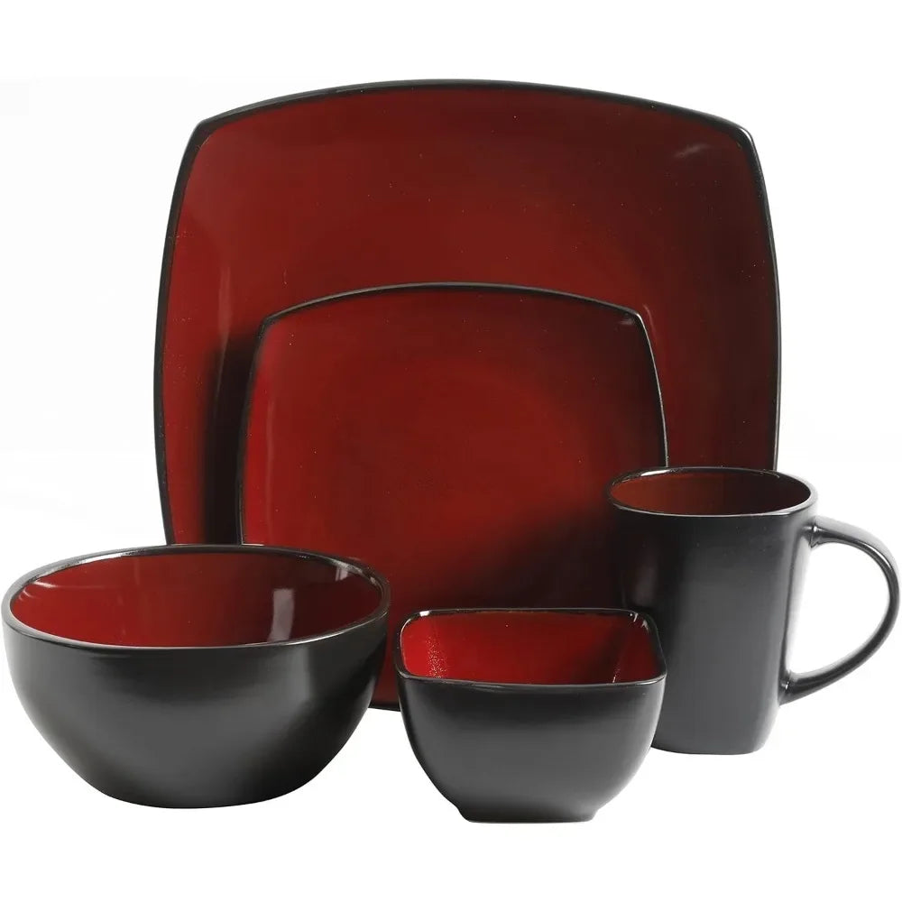 Reactive Glaze Stoneware Dinnerware Set