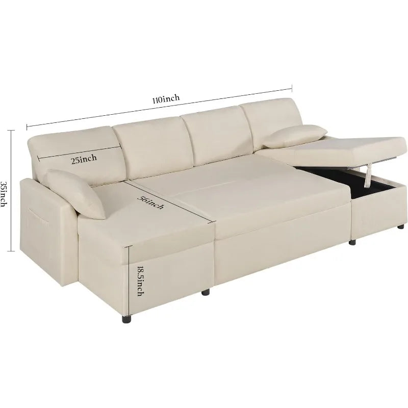 2 in 1 Sleeper Sofa