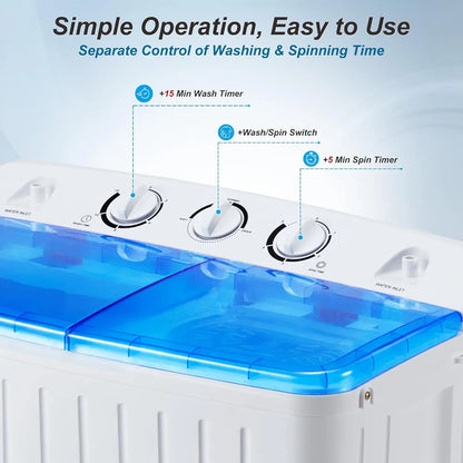 Mini Twin Tub Portable Washing Machine