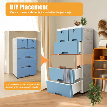 5-Tier Drawer Storage Cabinet