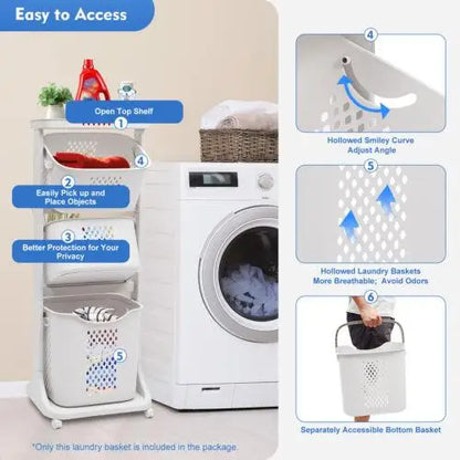 3 Tier Laundry Hamper Basket