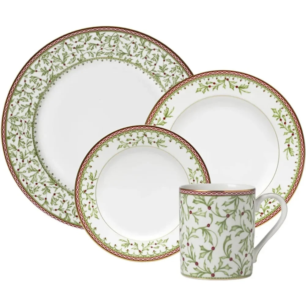 Holiday Dinner Plate Set Kitchen Plates Set of Plates for Family Sets Crockery Cute Tableware