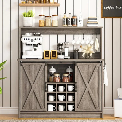 Farmhouse Coffee Bar Cabinet