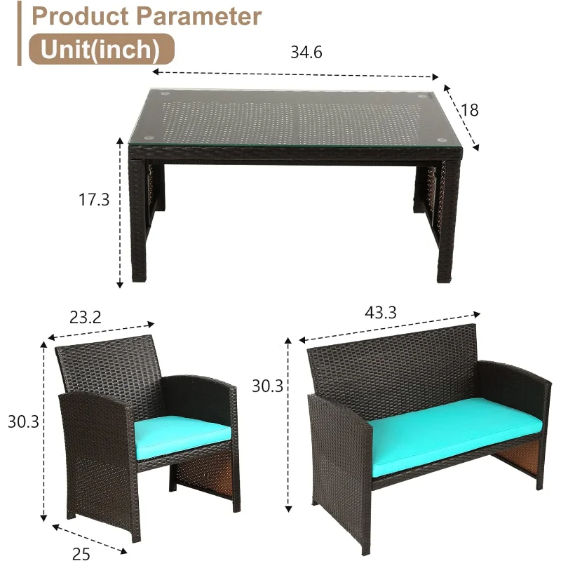 Outdoor Patio Furniture Set