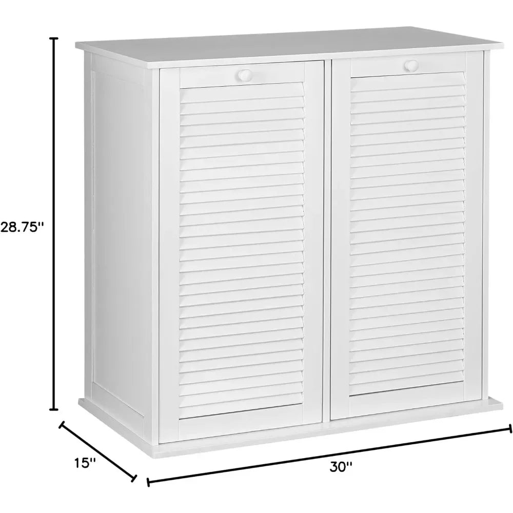 Shutter Front Laundry Sorter Cabinet