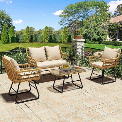 Patio Furniture Wicker Outdoor Bistro Set