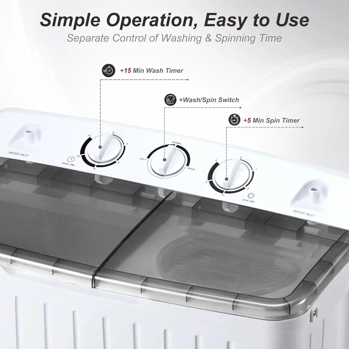 Mini Twin Tub Portable Washing Machine