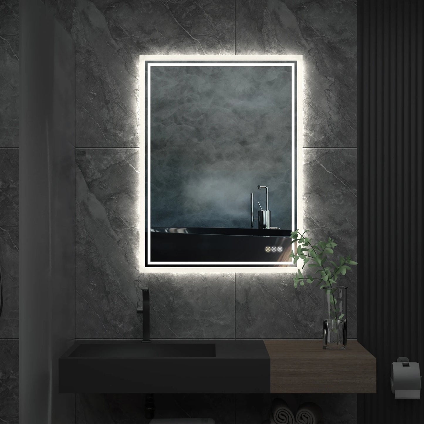 LED Backlit Mirror Bathroom Vanity