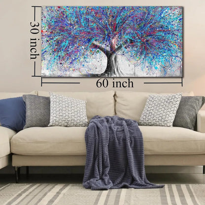 Living Room Wall Art Tree Canvas