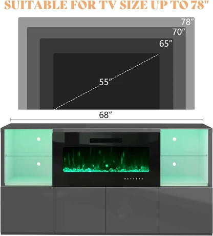 68'' Fireplace TV Stand