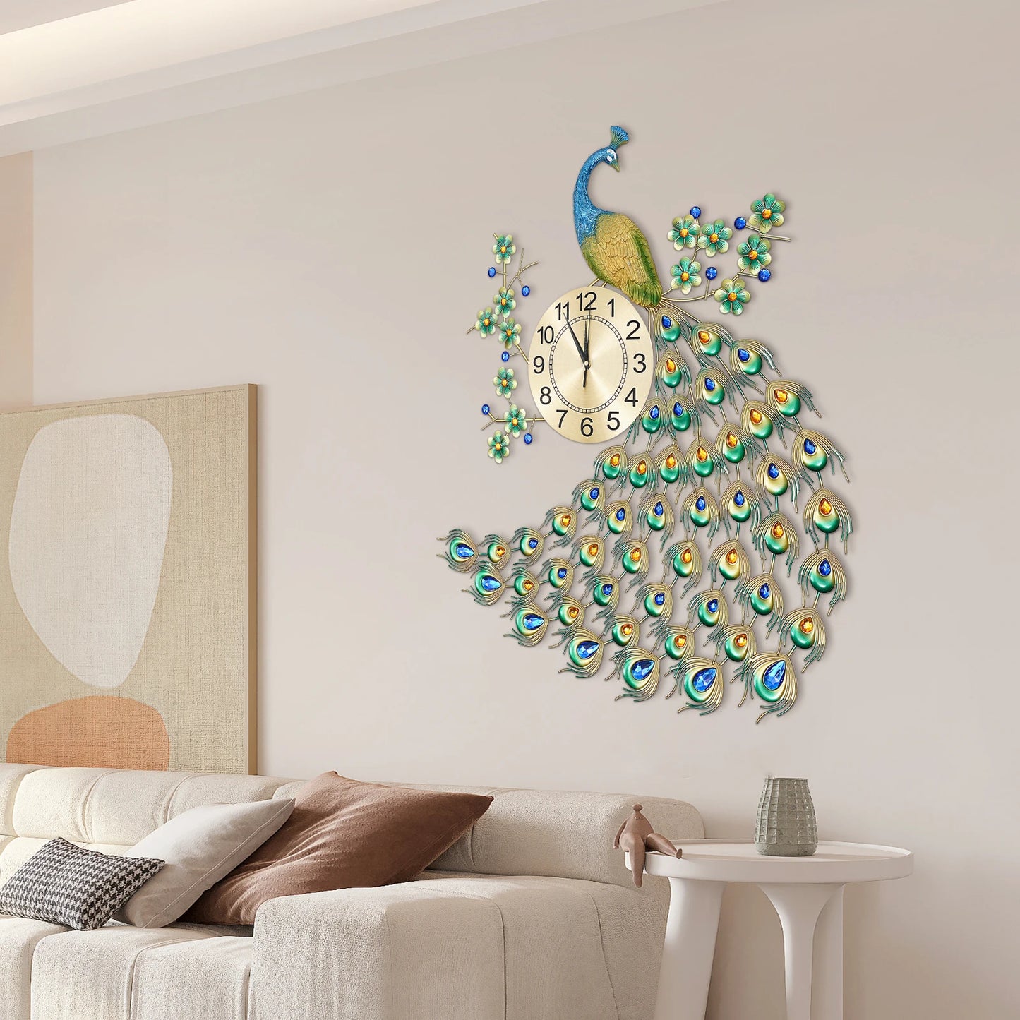 8.26'' Peacock Wall Clock