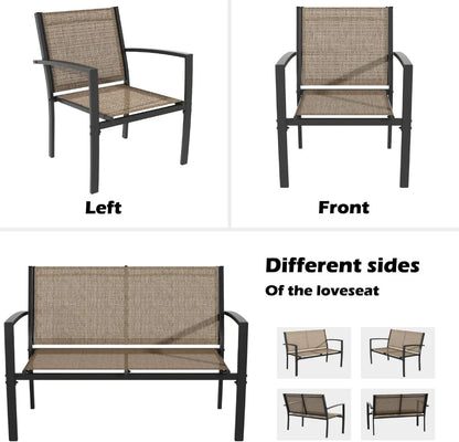 4-Piece Patio Furniture Set Table/Chair