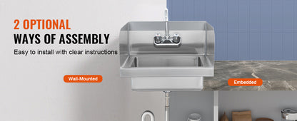 Commercial Hand Sink With Faucet