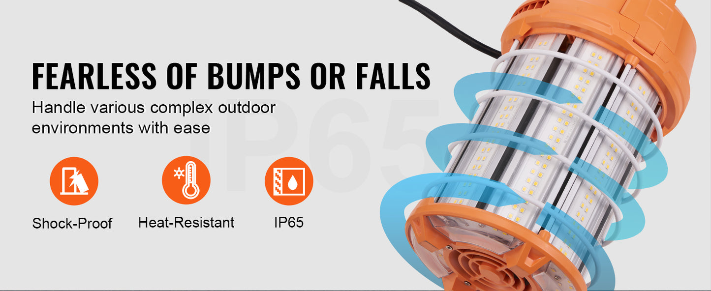 Indoor And Outdoor Hanging Job Site Lighting