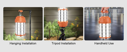 Indoor And Outdoor Hanging Job Site Lighting